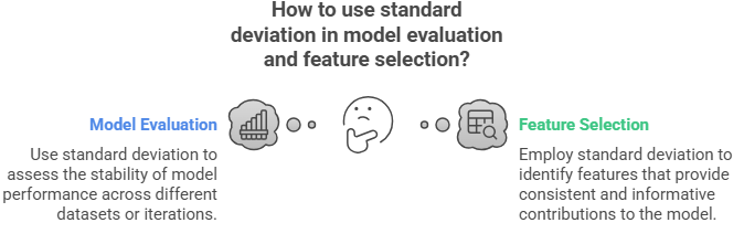 How to use Standard Deviation in model evaluation and feature selection