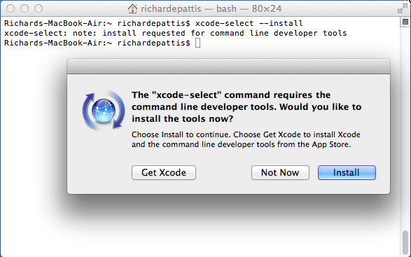 Dialog box pop up