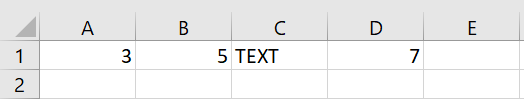 Data table in Excel for using =AVERAGE Formula