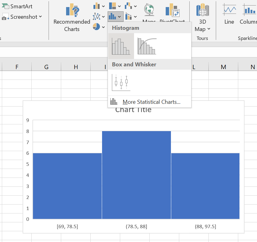 Creating Histogram in Excel