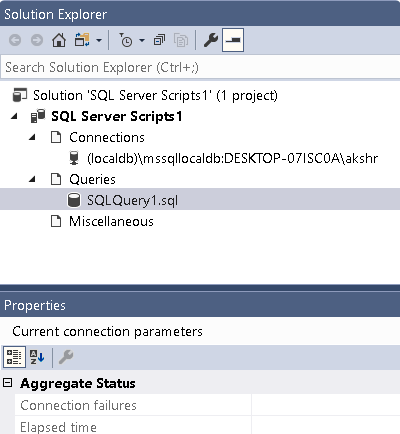 Connecting SQL Server with SSMS