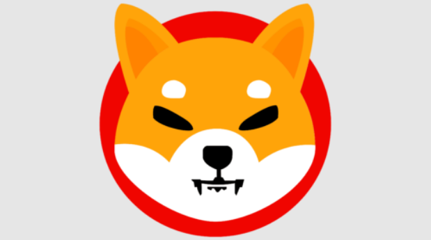 The Shiba Inu coin logo depicting a dog’s face