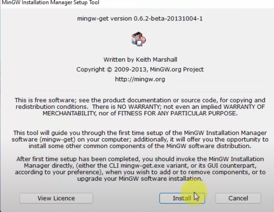 MinGW Installer