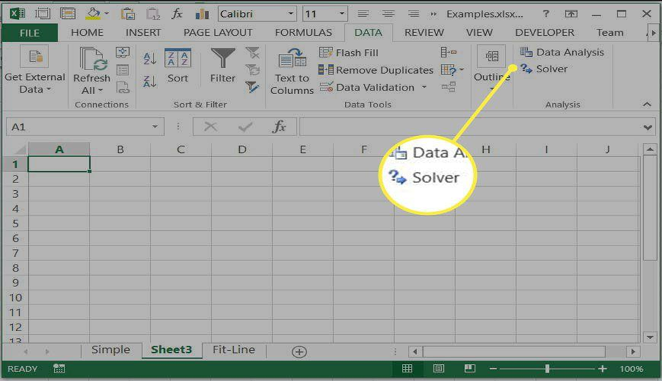 Solver in Excel