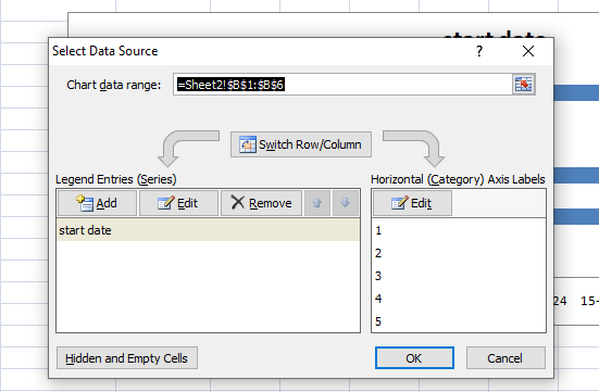 Select Data Source window