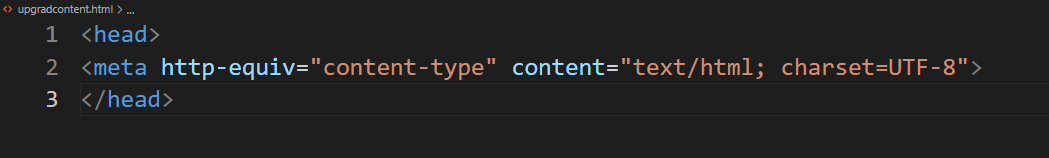 Charset and Content-type in HTML