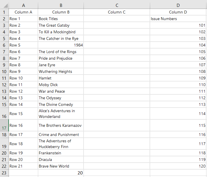 How to use the COUNTA function in Excel