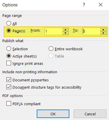  "OK" button highlighted in the Excel Options window