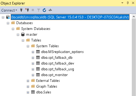 Connecting SQL Server with SSMS