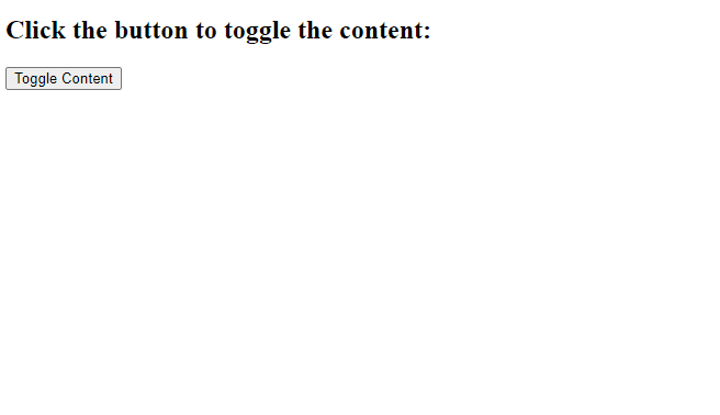 Toggle content
