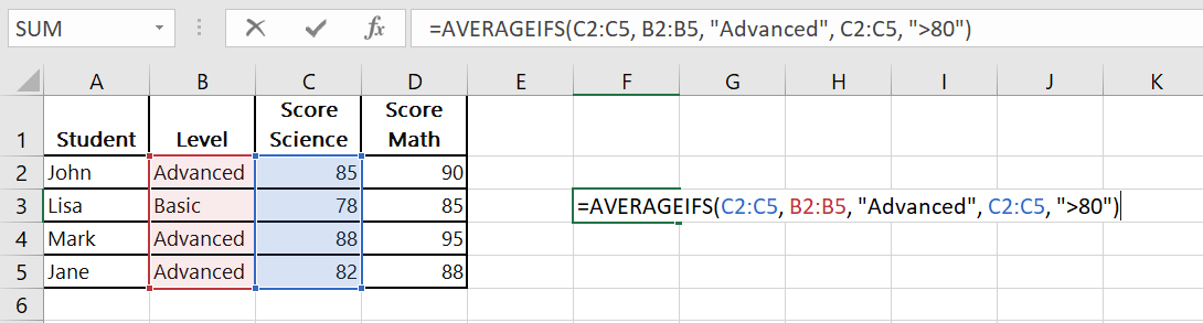 AVERAGEIFS Function