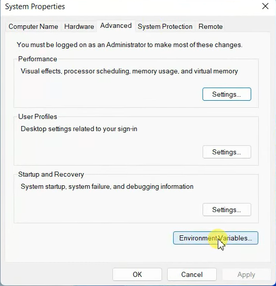 System Properties