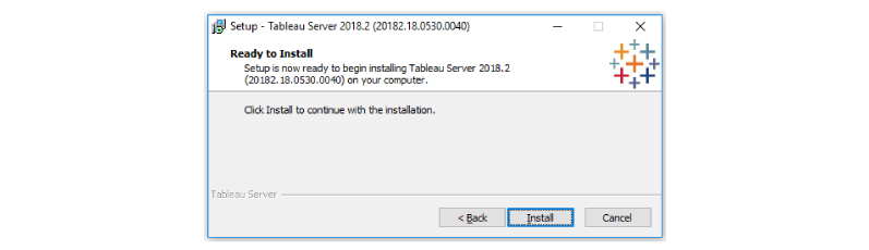 install tableau as a service