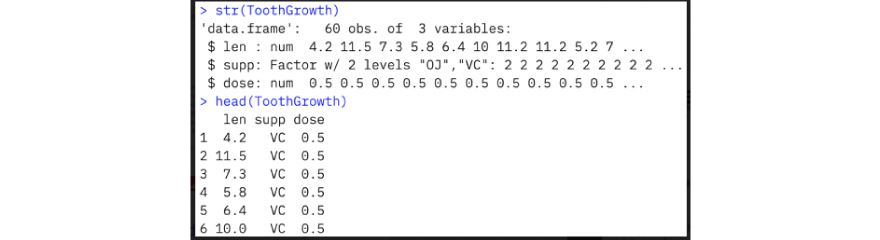 Sample data information