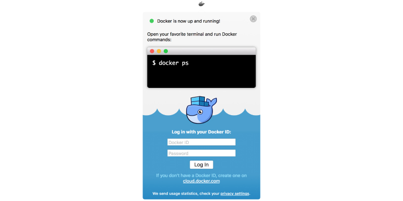 install docker mac terminal