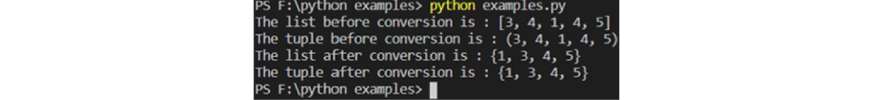 Python example