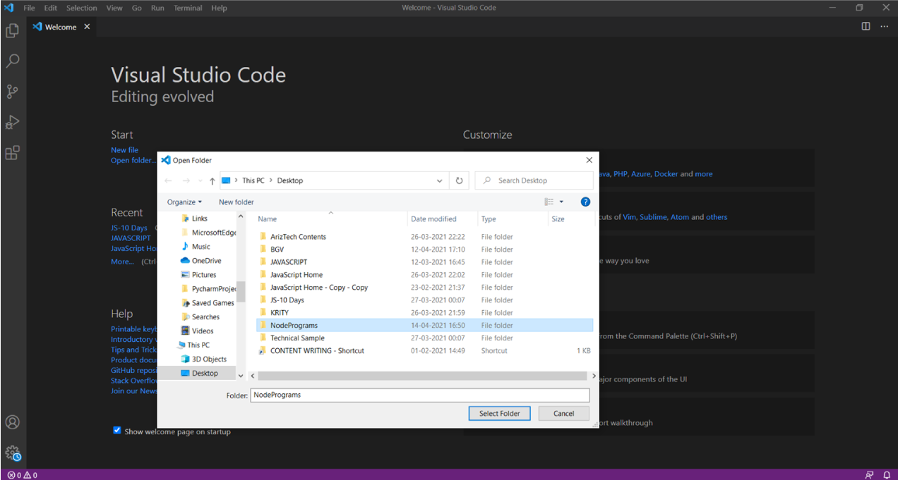 Installation of Node.js and NPM on Windows 10 