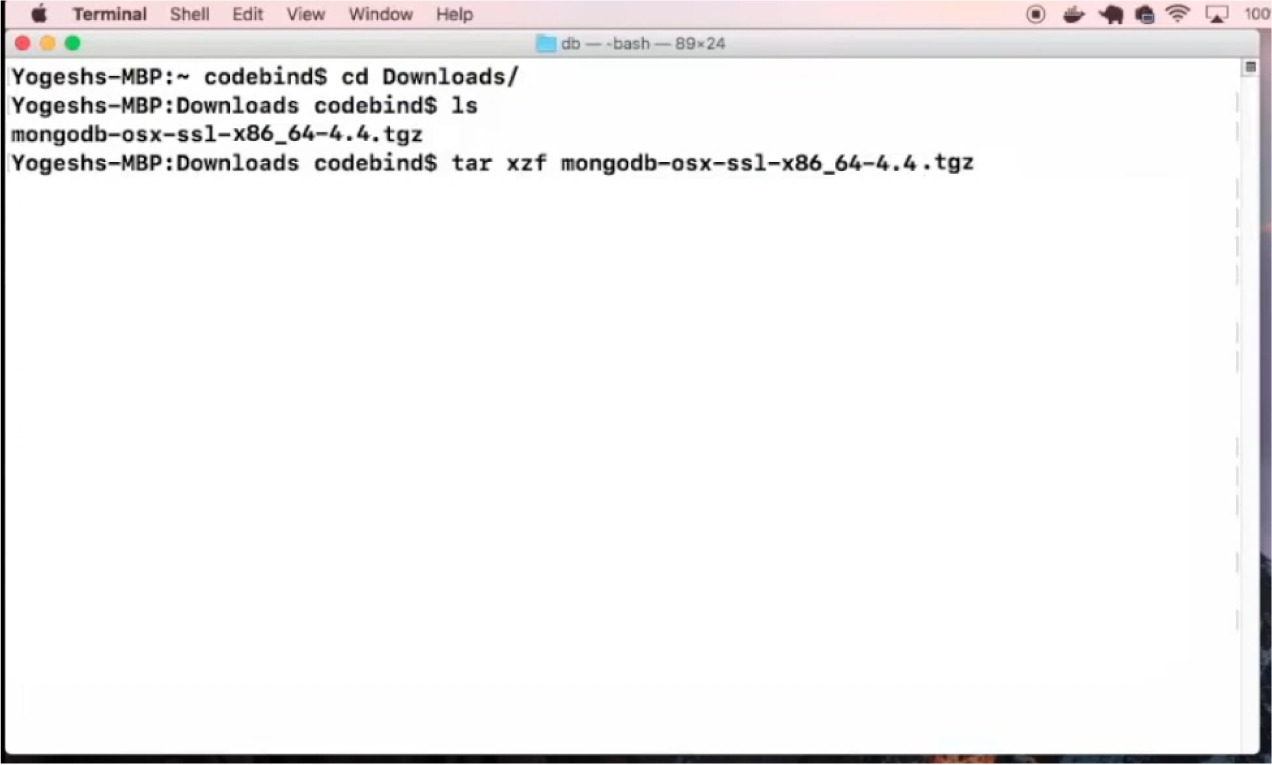 download and install mongodb in mac