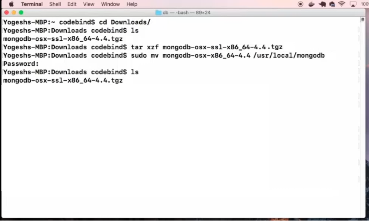 mongodb for mac os x