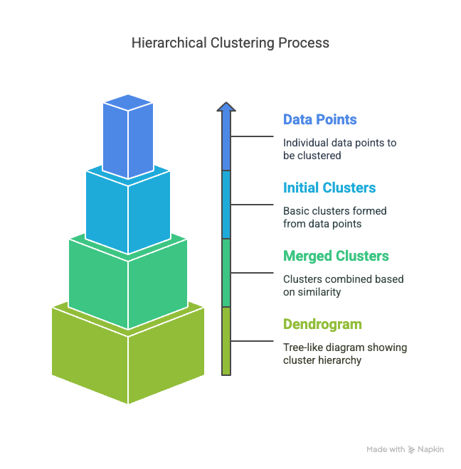 Hierarchial Clustering Process